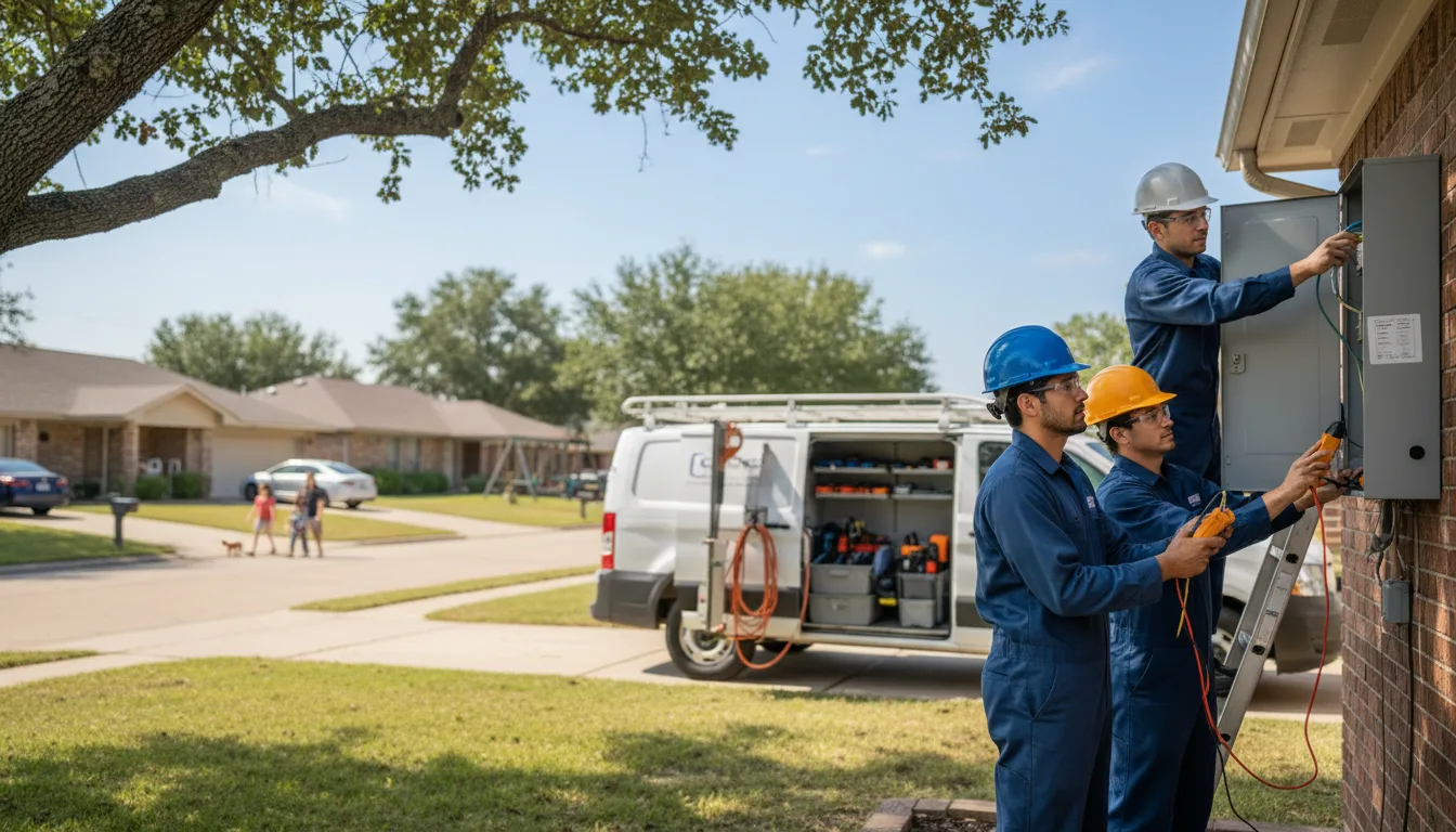 Certified electrician providing emergency electrical services in Klemme, IA